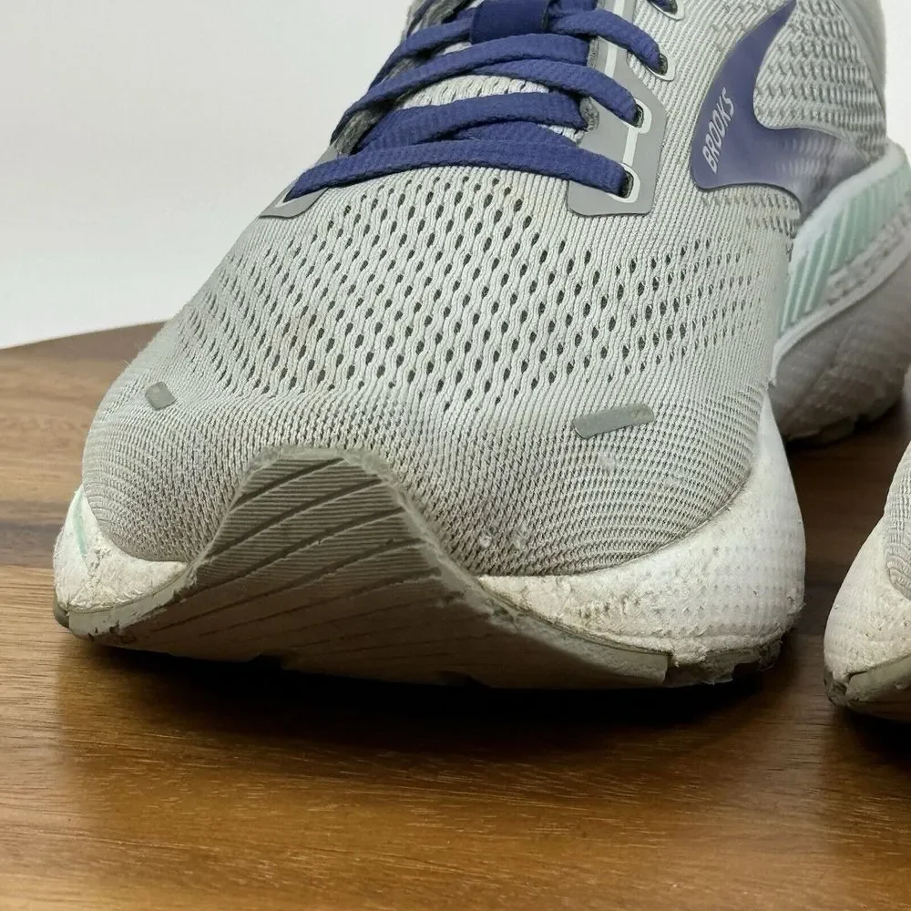 Womens Brooks Adrenaline‎ GTS 22 Gray Athletic Running Sneakers Shoes Size 11 B
